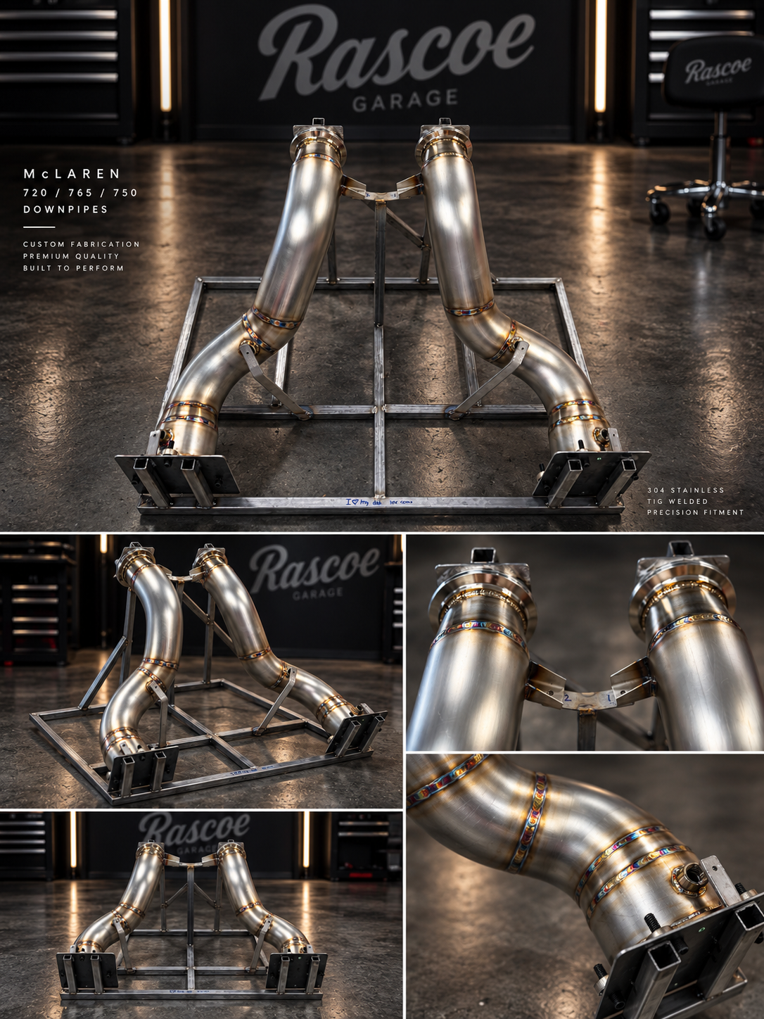 McLaren Downpipes 720, 765 LT, 750